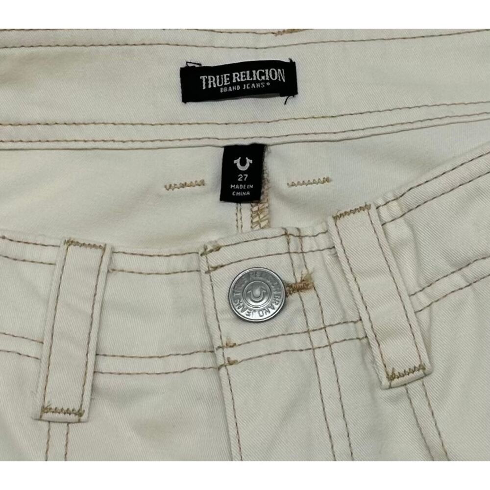 True Religion Ivory Cargo Pants Women’s Size 27 NWT - Picture 5 of 10